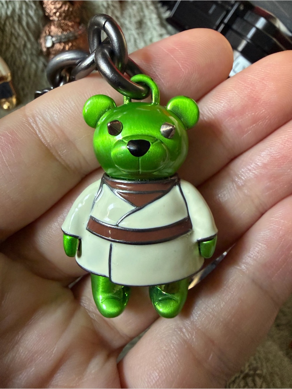 Coach Star Wars Yoda Keychain Bag Tag Charm, NWT